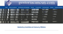 Desktop Screenshot of gestoriacancun.com